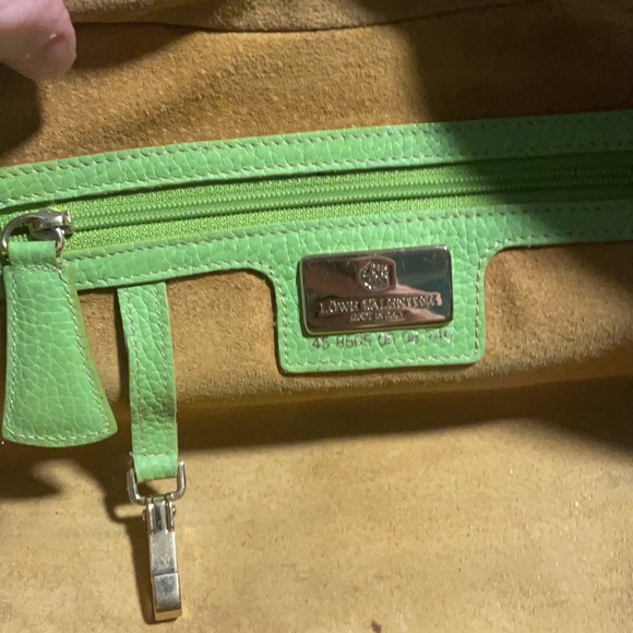 Green leather Lowe Valentini handbag - Picture 5 of 12